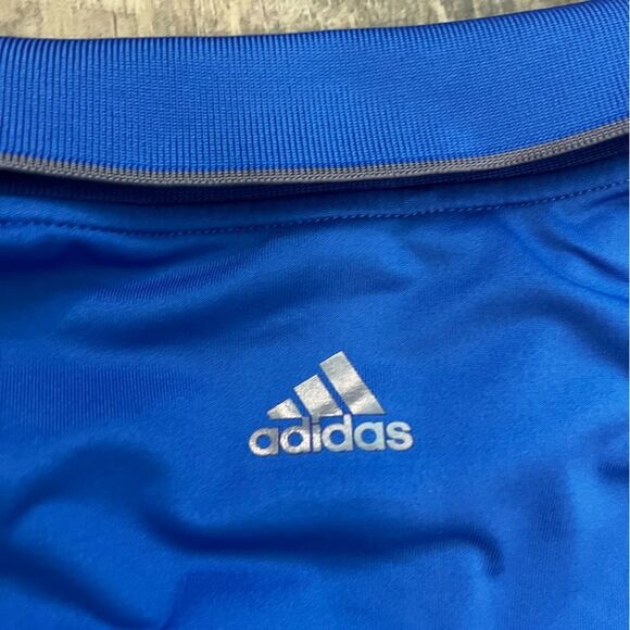 Adidas Mens Puremotion Golf Polo Shirt Short Sleeve Stripe Collared Blue Size XL - Picture 4 of 10